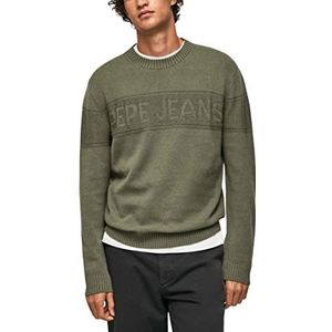 Pepe Jeans Nino gebreide trui met lange mouwen voor heren, Groen (Casting), S