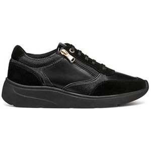 Geox - D Cristael - Damessneakers - Zwart - Ademend