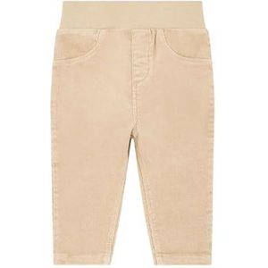 Steiff Corduroy broek EU maat 56, kinderbroek van corduroy voor elke gelegenheid, losse comfortabele pasvorm, wasmachinebestendig, sesam, 56