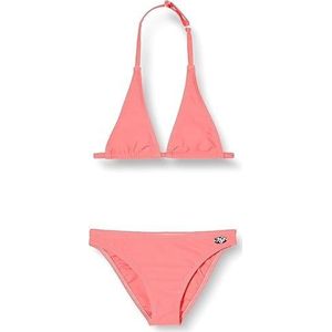 Haute pression Tweedelige set voor meisjes, effen, bikini, Neon Roze., 14 Jaren