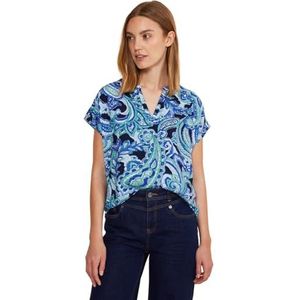 Street One Damesblouse met mouwen, Intense Aqua, 32