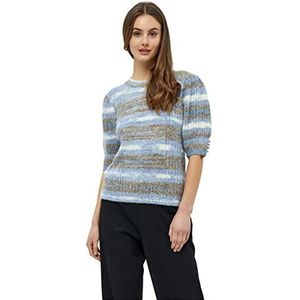 Minus Damen Misja Strick-T-Shirt 5025 Royal blue striped XS