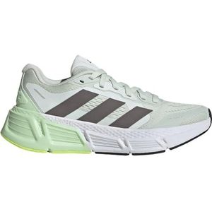 adidas Questar hardloopschoenen voor dames, Linnen Groen Houtskool Semi Groen Spark, 40 EU