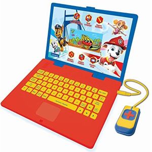 Lexibook - Paw Patrol Educatieve en tweetalige laptop Frans/Nederlands - Speelgoed voor kinderen 130 activiteiten, leren spelen, spelletjes en muziek - Blauw - JC798PAi10