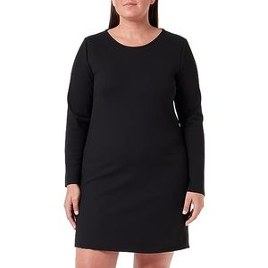 Vila Viarmerone O-Neck L/S Dress-Noos Shirtjurk voor dames, zwart, S