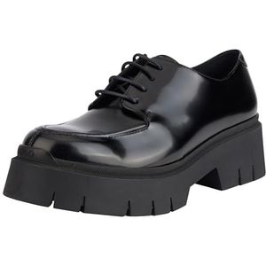 HUGO Kris_Laceup_brof Lace_Up voor dames, Zwart, 10 UK