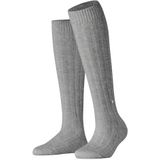 Burlington - Soft Rib - Kniekousen - Grijs - Alpaca Wol