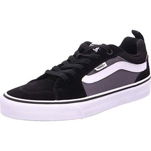 Vans Filmore Sneakers voor heren, suède/canvas, Zwarte suède canvas Black Pewter T2j, 43 EU