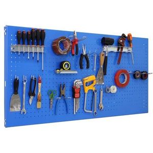 Simon - Rack Gereedschapsorganizer - Blauw - Metaal - 400x900x35 mm - 8 Accessoires