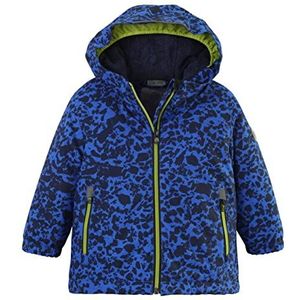 killtec uniseks-kind Ski-jas/functionele jas met capuchon en sneeuwvanger FISW 2 MNS SKI JCKT, neon blue, 74/80, 38913-000