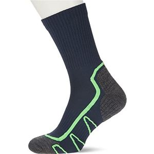 CMP Heren Trekking Sock Poly MID, B.Blue-Verde Fluo, 43/45