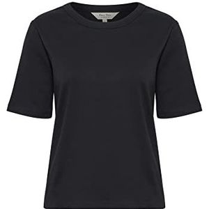 Part Two T-shirt voor dames, korte mouwen, katoen, jersey, ronde hals, regular fit, Zwart, M