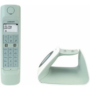 Logicom - Retro Draadloze telefoon - Retro 2 - DECT - Wit - Antwoordapparaat