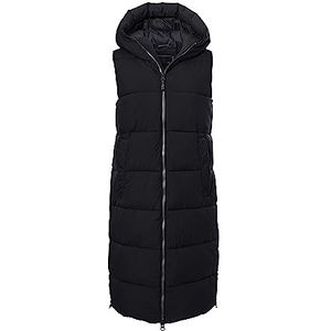 G.I.G.A. DX Dames Gewatteerd vest/functioneel vest in donzen look met capuchon GW 24 WMN QLTD VST, black, 42, 39929-000