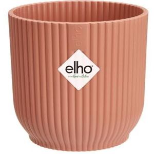 Elho Vibes Fold Rond Mini 11 - Bloempot voor Binnen - 100% gerecycled plastic - Ø 11.1 x H 10.5 cm - Delicaat Roze