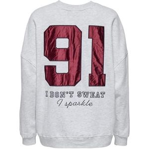 Onlrillo L/S Satin Print O-Neck SWT, lichtgrijs gem., XL