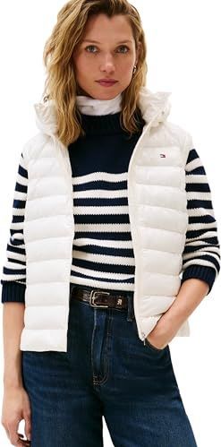 TOMMY HILFIGER - Bodywarmer - Ivoor - Licht Gevoerd - Waterafstotend