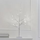Ginger Ray Kerst Witte Tak Licht Up Boom Met LED Verlichting Tafelblad Open Haard Decoratie 40cm