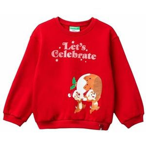 United Colors of Benetton Meisjes en jongens Maglia G/C M/L 3j73g10l0 capuchontrui, rood, 5 jaar