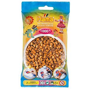 Hama Kralen tas | ca. 1000 midi-zekeringskralen | mozaïek decoratie kunst en ambacht voor creatieve kinderen vanaf 5 jaar | lichtbruin