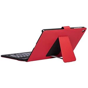 Silver HT Beschermhoes met bluetooth-toetsenbord voor Samsung Galaxy Tab A8 2022 10,5 inch (26,7 cm), rood