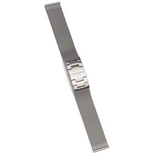 Mondaine Horlogebandje van roestvrij staal, aanslagbreedte: 17 mm, FM12618.STEM.XL, zilver, 17 mm, Armband