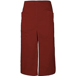 Velilla Lange schort met opening en zakken, uniseks, voor volwassenen, Azul Y Amarillo, Eén maat