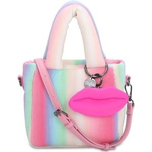 Buffalo Boxy10 Pleated Rainbow, avondtas voor dames, Regenboog