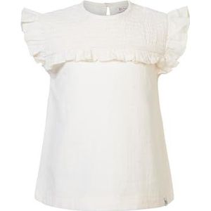 Noppies Girls Tee Elliots Short Sleeve, Whisper White - P198, 104 cm