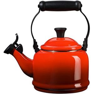 Le Creuset Q9401-67 Demi waterketel, geëmailleerd staal, 1,1 liter, kersenrood