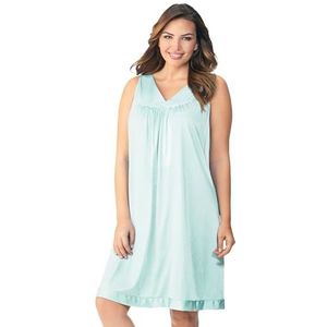Vanity Fair Dames Coloratura nachtkleding korte jurk 30107, Azure Mist, L