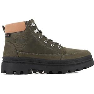 Palladium - TROOPERCUFF WP+ - Leren Regenlaarzen - Olive Night