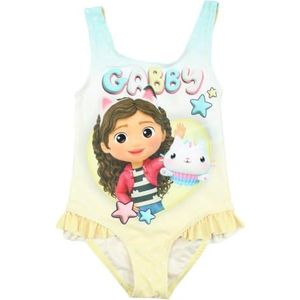 Gabby-badpak, kleurrijk en leuk ontwerp, perfect voor zomer- en wateractiviteiten voor kinderen, Lichtgeel, 7 Jaren