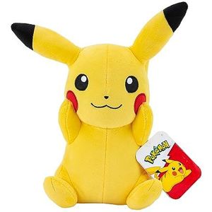 Pokémon Officiële en premium kwaliteit 20 cm Pikachu pluche - schattig, ultrazacht, pluche speelgoed, perfect om te spelen en weer te geven - Gotta Catch 'Em All