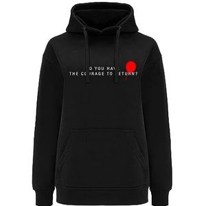 Ert Group Origineel en officieel gelicentieerd door Horror zwart sweatshirt met capuchon dames It 017, L, It 017 Black, L
