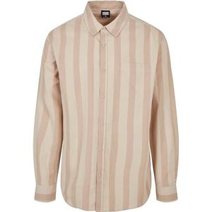 Urban Classics Gestreept shirt voor heren, Unionbeige/Softseagrass, XL