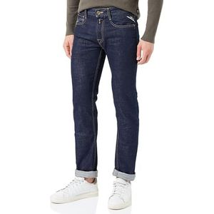 Replay Rocco Aged Comfort Fit Jeans voor heren, 009, medium blue., 27W x 30L