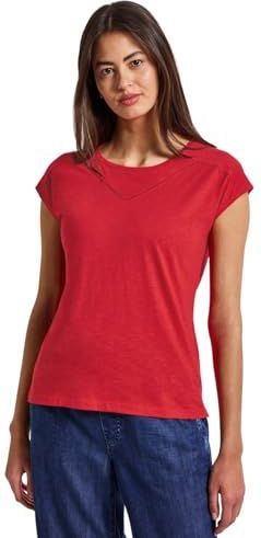 STREET ONE - Shirttop - Glory Red - Met Decoratieve Tape