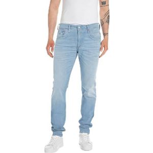 Replay Anbass Slim Fit Bio Herenjeans, Lichtblauw 010-1, 36W / 32L