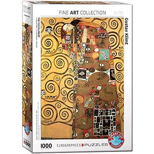 De vervulling (detail) door Gustav Klimt 1000-delige puzzel