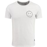 Key Largo - MT THINK - T-shirt - Zwart/Wit - Jersey, Ronde Hals, Motiefprint, Kwartmouw