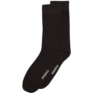 Springfield Rombos-sokken, zwart, regular voor heren, Blanco Y Gris