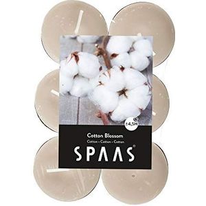 SPAAS 12 Theelichten Geur, ± 4,5 uur - Cotton Blossom