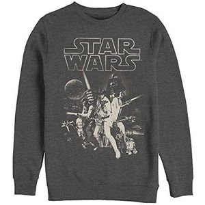 Star Wars Heren Poster-Crew Fleece Sweatshirt
