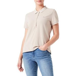 GANT Slim Sheild Piqué Polo met kapmouw, Dry Sand, 3XL