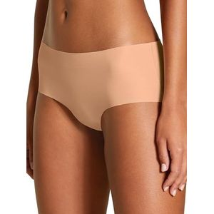 CALIDA Natural Skin Seamless-Panty, Low Cut, Cradle to Cradle Certified® dames, naadloos, zacht op de huid, temperatuurregulerend en sneldrogend, Peach Parfait, 44-46