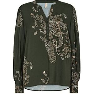 SOYACONCEPT Women's SC-Heidi 1 Damesblouse Shirt, 7842 Forest Green Combi, X-Small