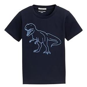 T-shirt - Motiefprint - Jersey - Ronde Hals - Kwartmouw