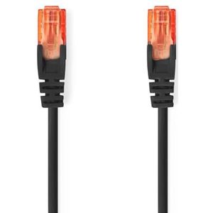 NEDIS Cat 6 kabels | RJ45 (8P8C) stekker | RJ45 (8P8C) stekker | UTP | 2.00 m | rond | PVC | zwart | plastic zak
