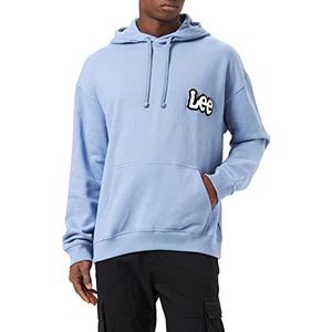 Lee Heren Loose Hoodie Hooded Sweatshirt, Dreamy Blue, XX-Large
